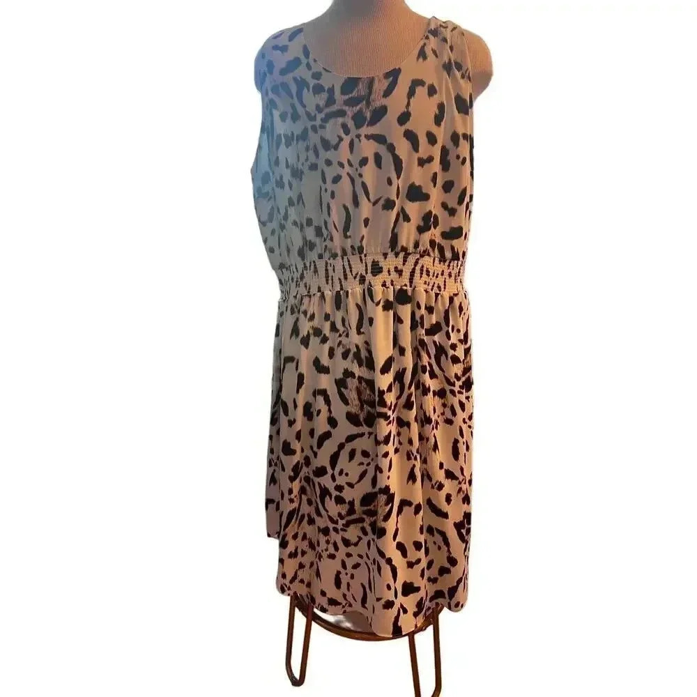 Vince Camuto cheetah dress 3X - Picture 2 of 5